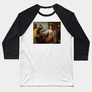 Isaac's Servant Tying the Bracelet on Rebecca's Arm by Benjamin West Baseball T-Shirt